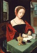 unknow artist Saint Mary Magdalene at her writing desk china oil painting artist